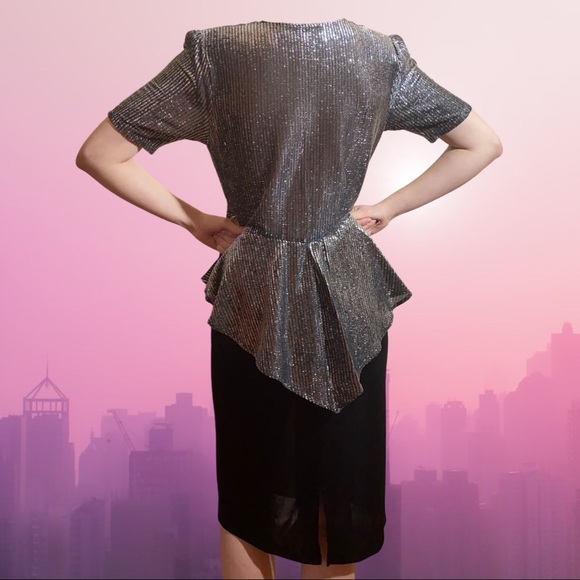 80s AfterHours Metallic Dress - Picture 3 of 3